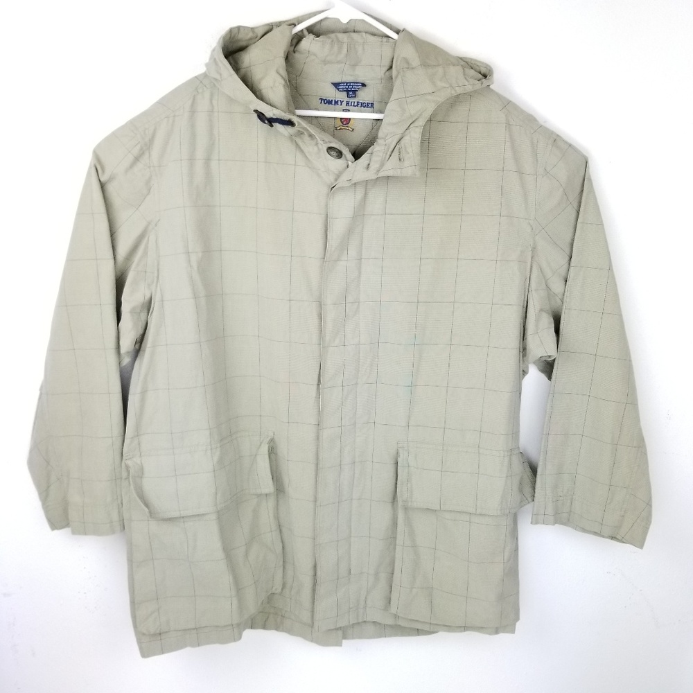 Vtg Tommy Hilfiger XL Hooded Parka
